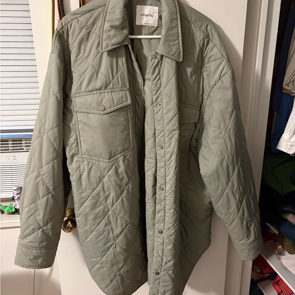 Aritzia Quilted Jacket - Green